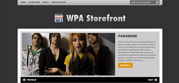 WPA WP Storefront Theme