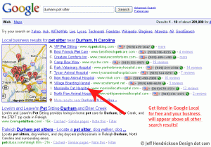 Google Local in action