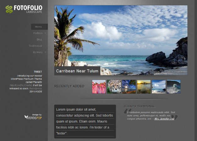 Foto Folio Photography Theme for WordPress