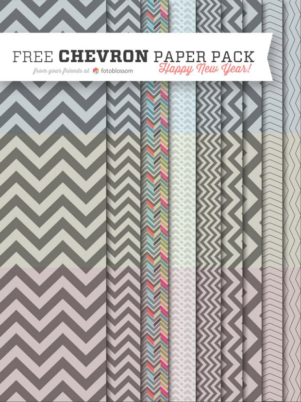 free chevron paper pack