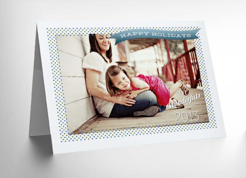 10 Free 5x7 Holiday Card Photoshop Templates for Photographers