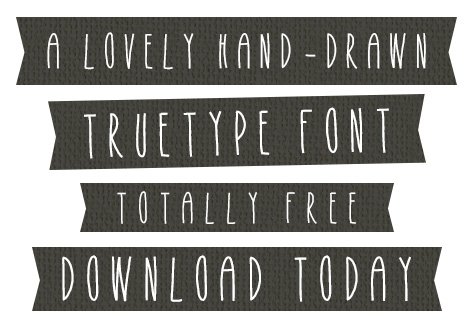 Free Hand-Drawn Font: Heidi