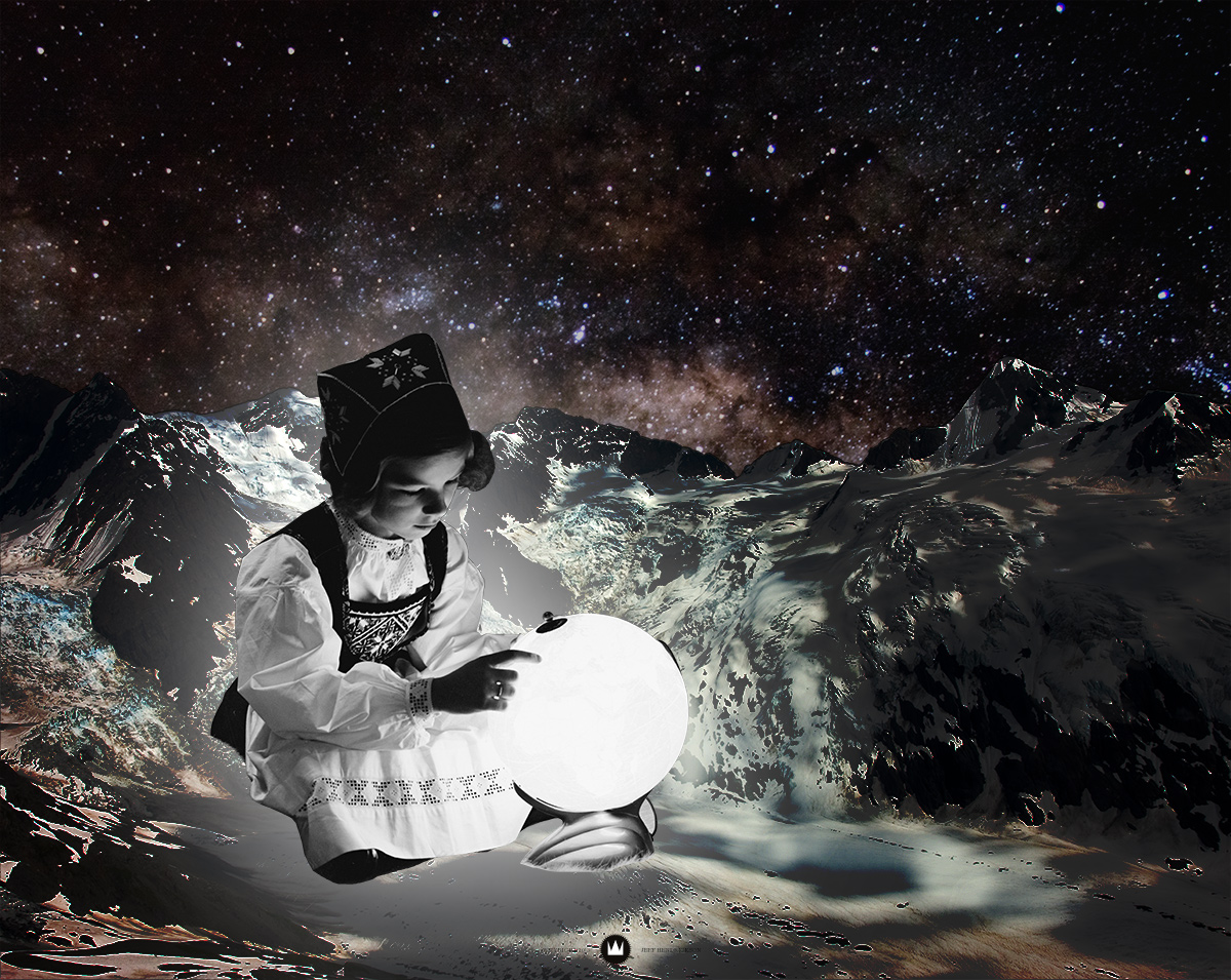 Kosmisk Univers - Collage by Jeff Hendrickson
