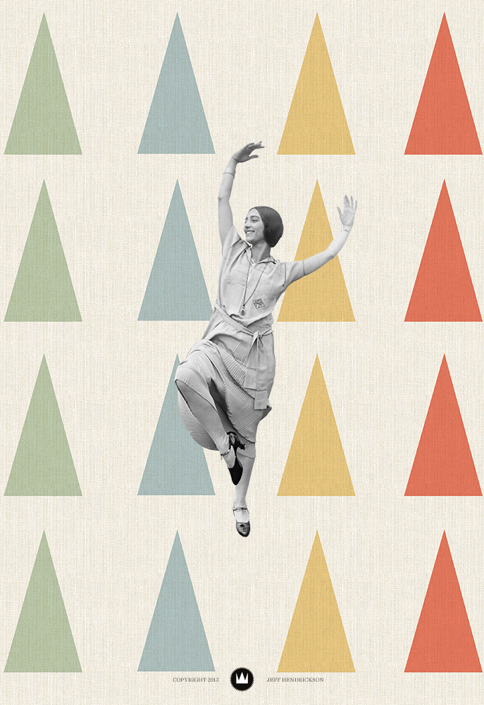Dancing Woman - Collage by Jeff Hendrickson
