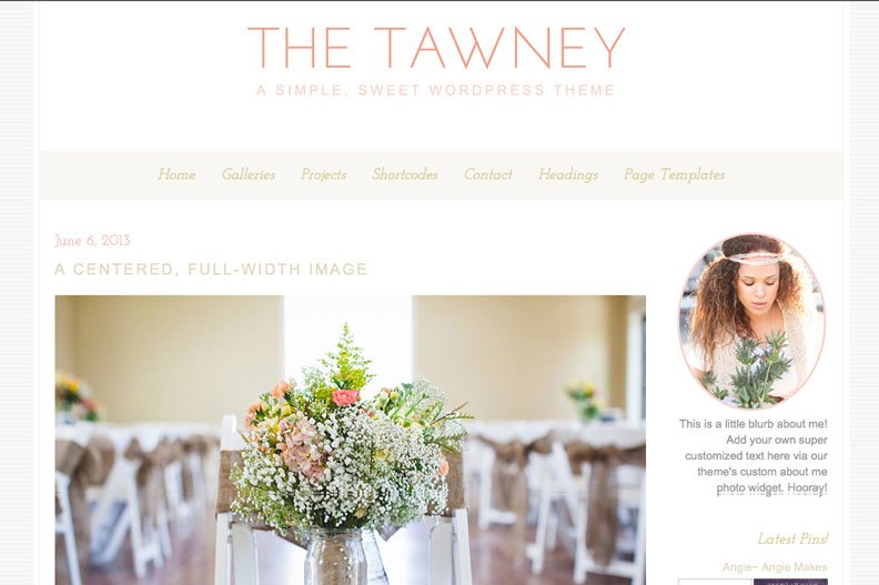 The Tawney WordPress Theme