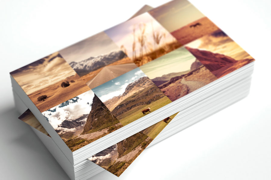 Photography Business Card 6 image collage Template