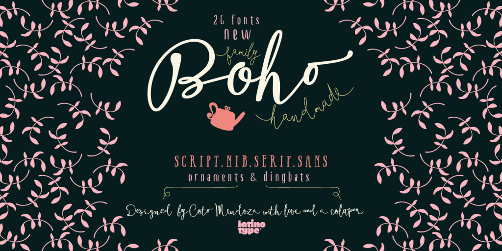 New font family: Boho