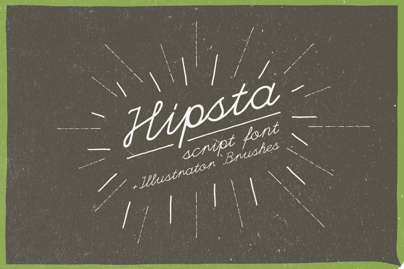 Hipsta script font - 14 Retro-Style, Vintage-esque and Hipster Fonts