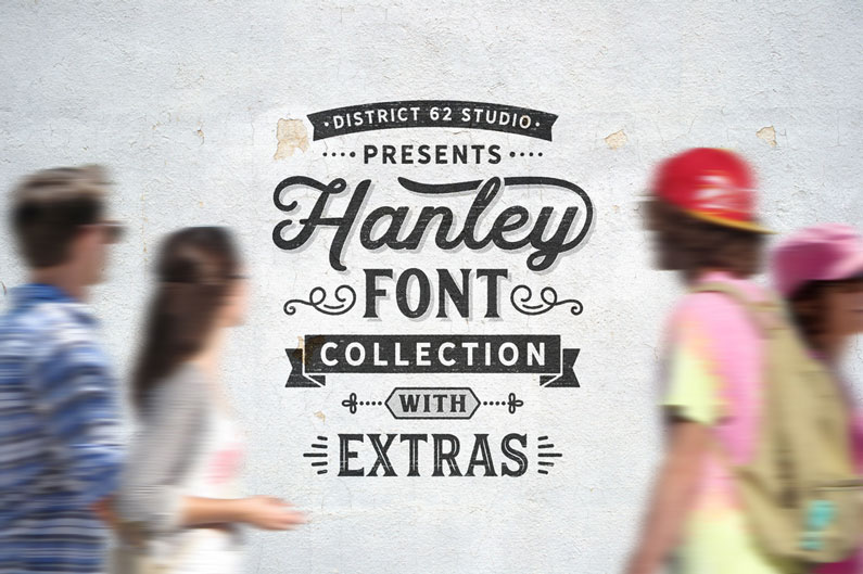 Hanley Vintage Font Collection