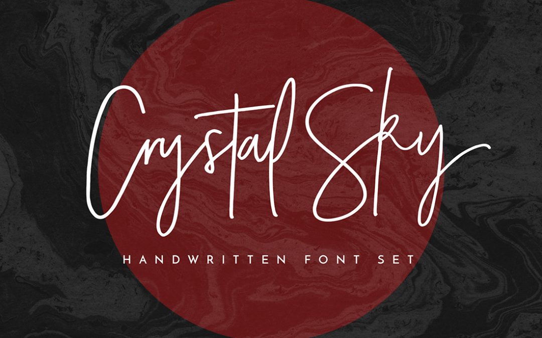 Crystal Sky Hand-Lettered Font