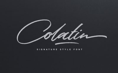 New Font Perfect for Signatures – Colatin