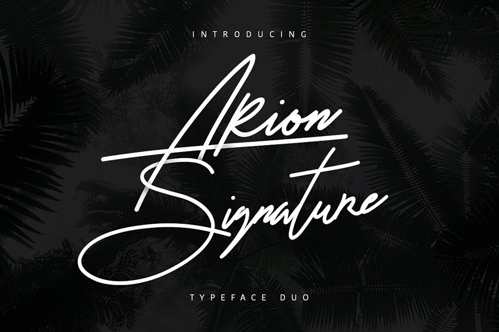 Arion Signature Font