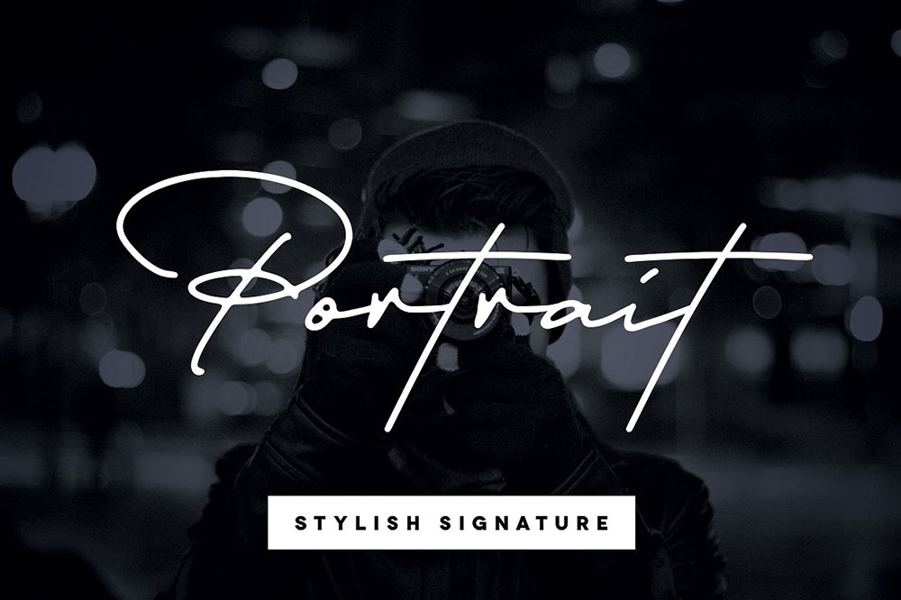 Portrait Signature Font