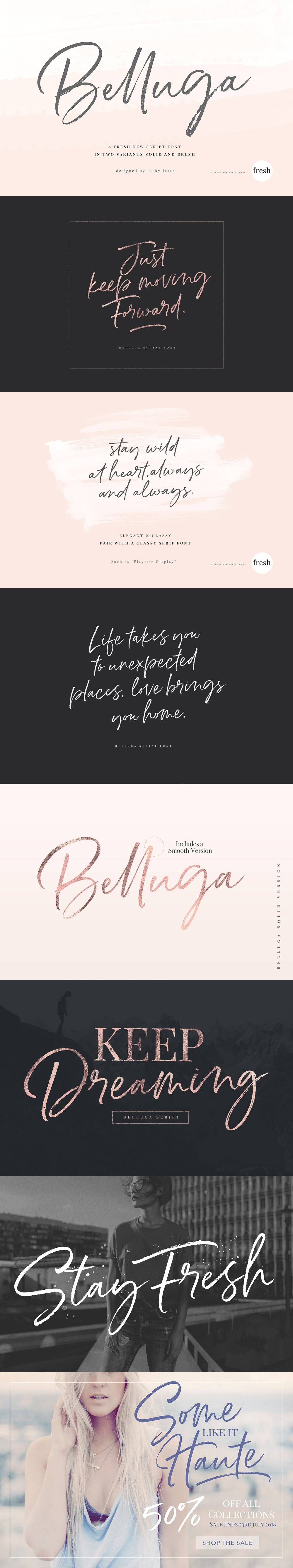 Belluga - A New Brush Script Font
